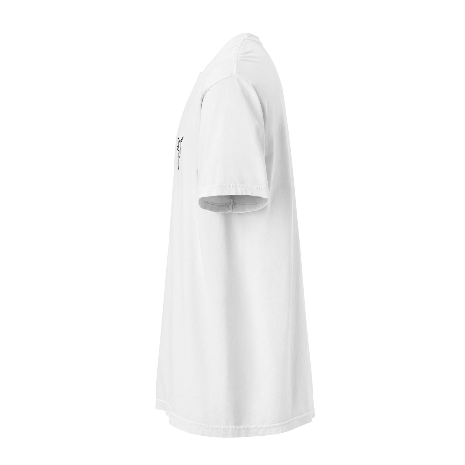 Camiseta grossa de tecido tingido unissex - Image 3